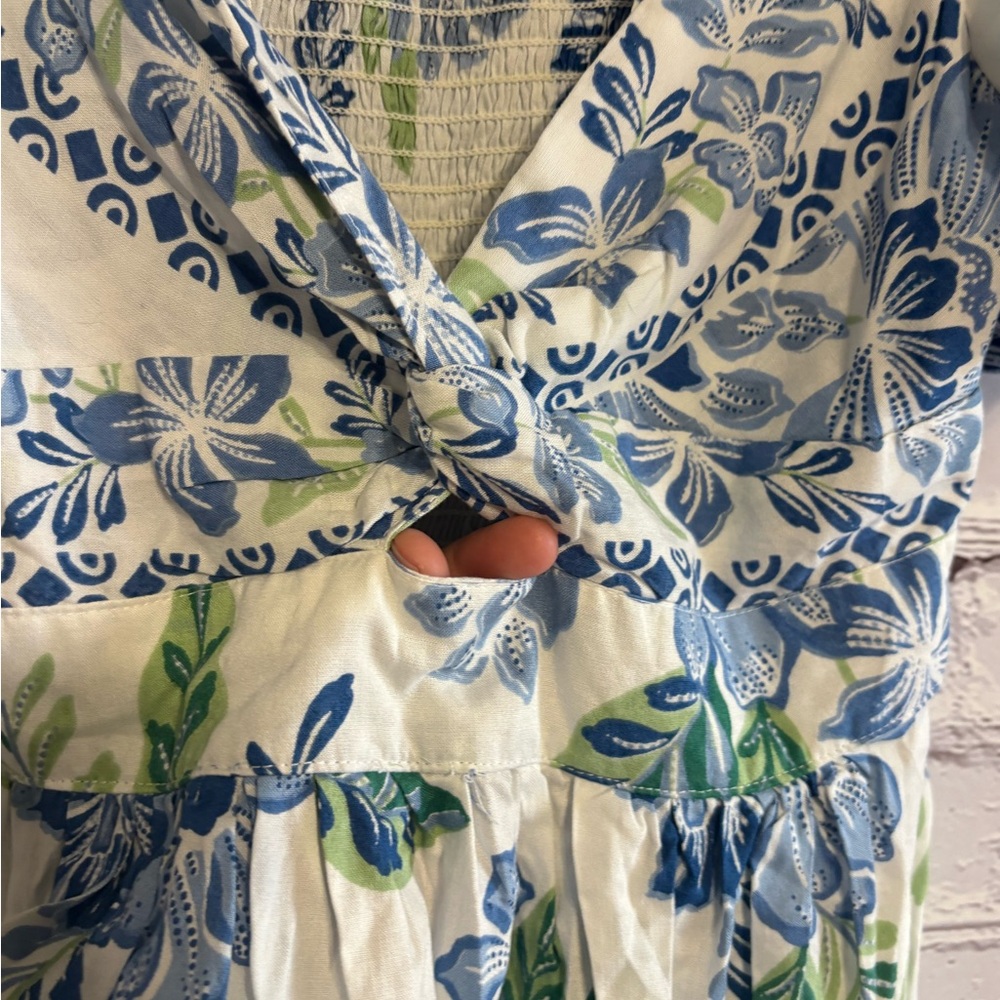 Angie Floral Knotted Mini Dress - Picture 5 of 9